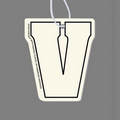 Letter "V" Air Freshener Tag